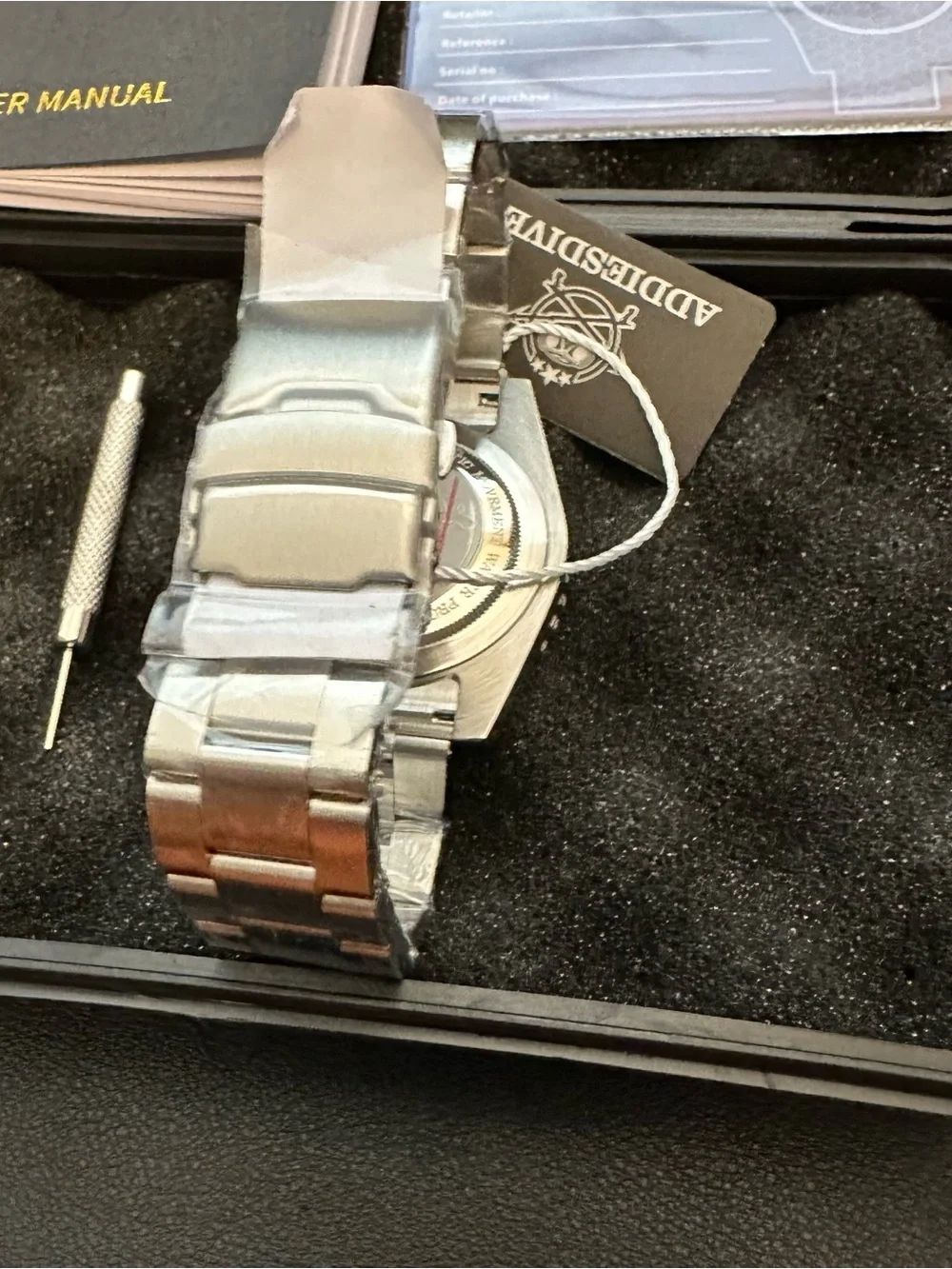 Addiesdive Men’s Dive Watch Automatic Stainless Steel 200M Waterproof New in Box
